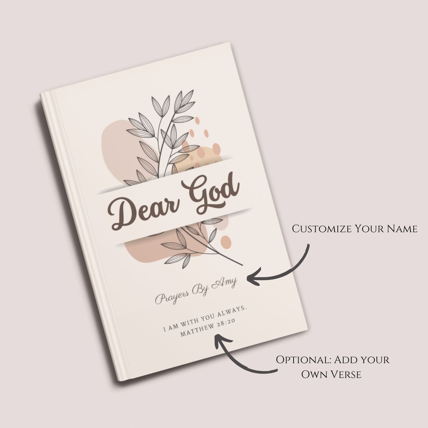 personalized prayer journal information by Luhvee Books
