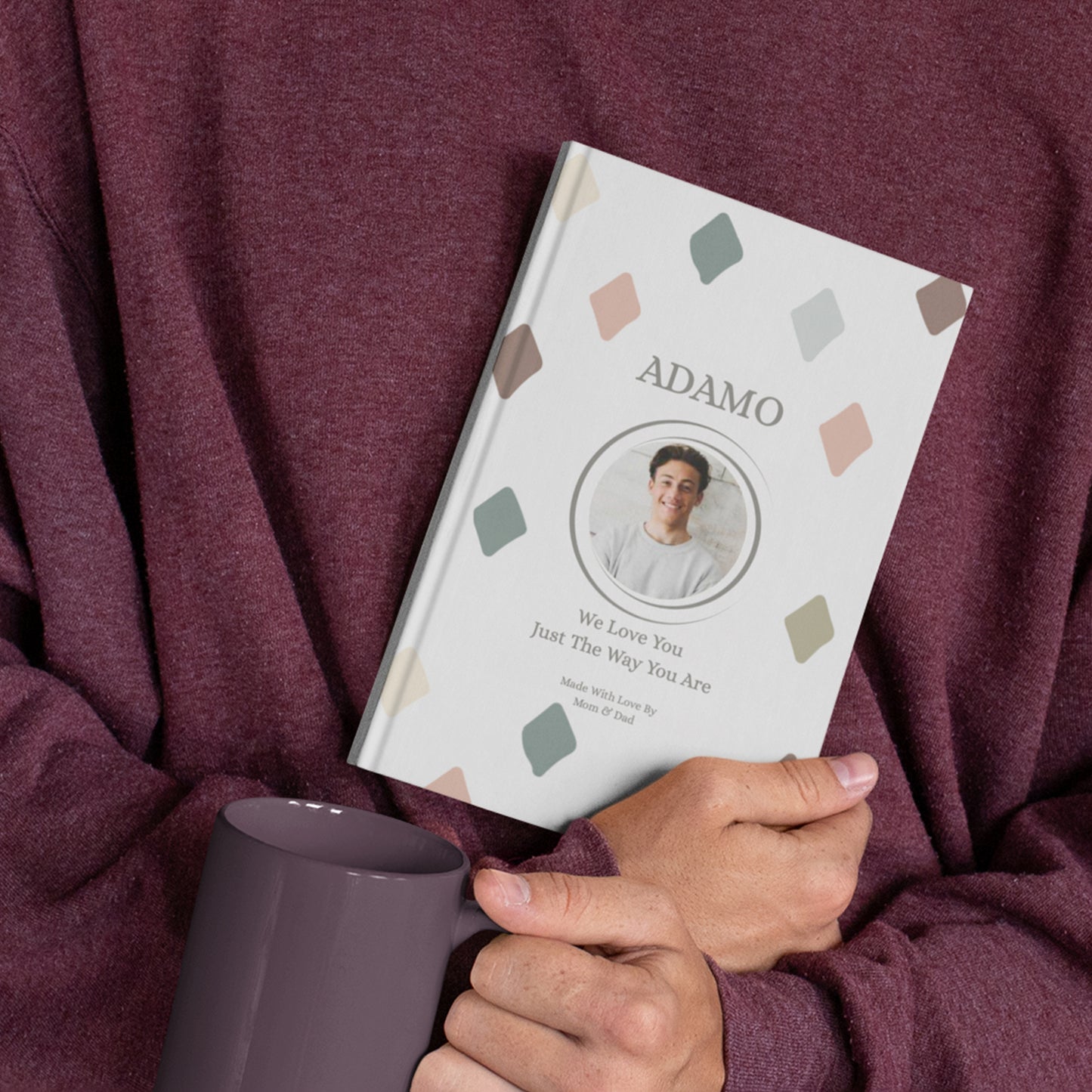 Personalized book for teen. We love you just the way you are book by Luhvee Books.