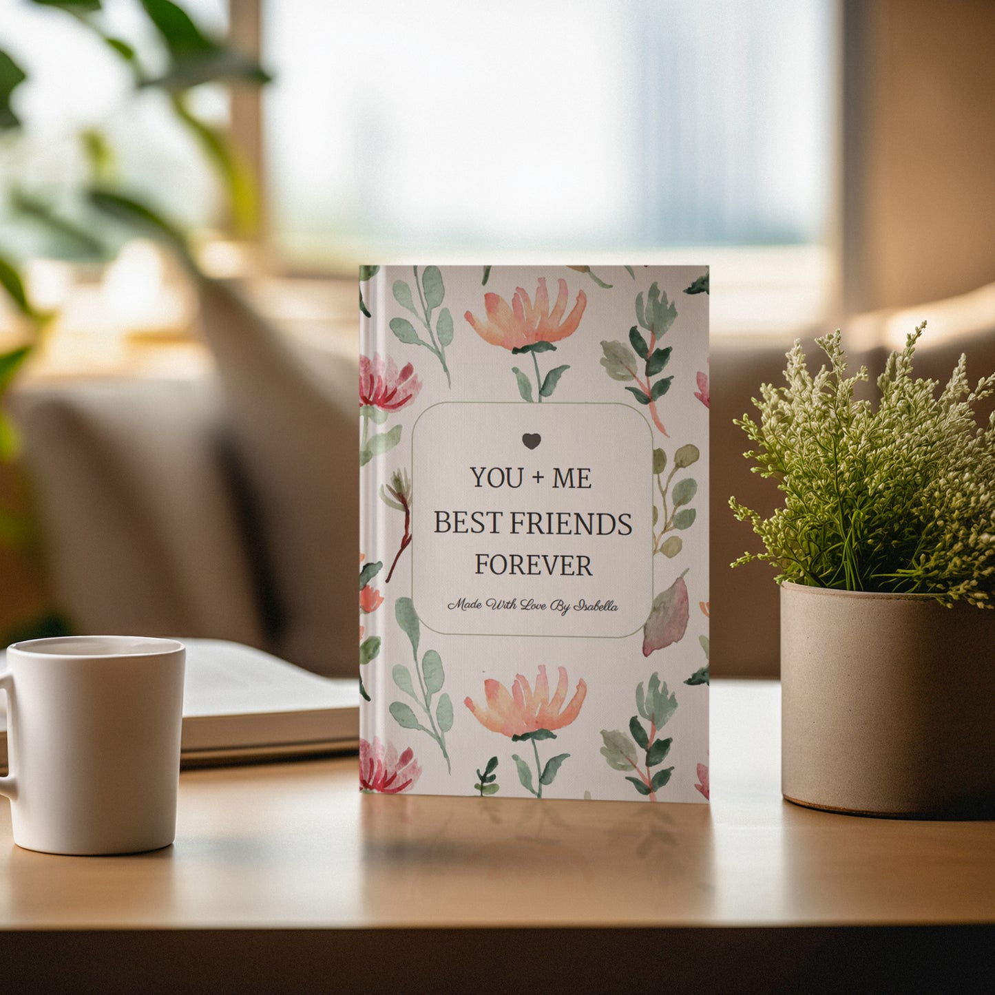 special gift for bff by luhvee books. personalized love book.