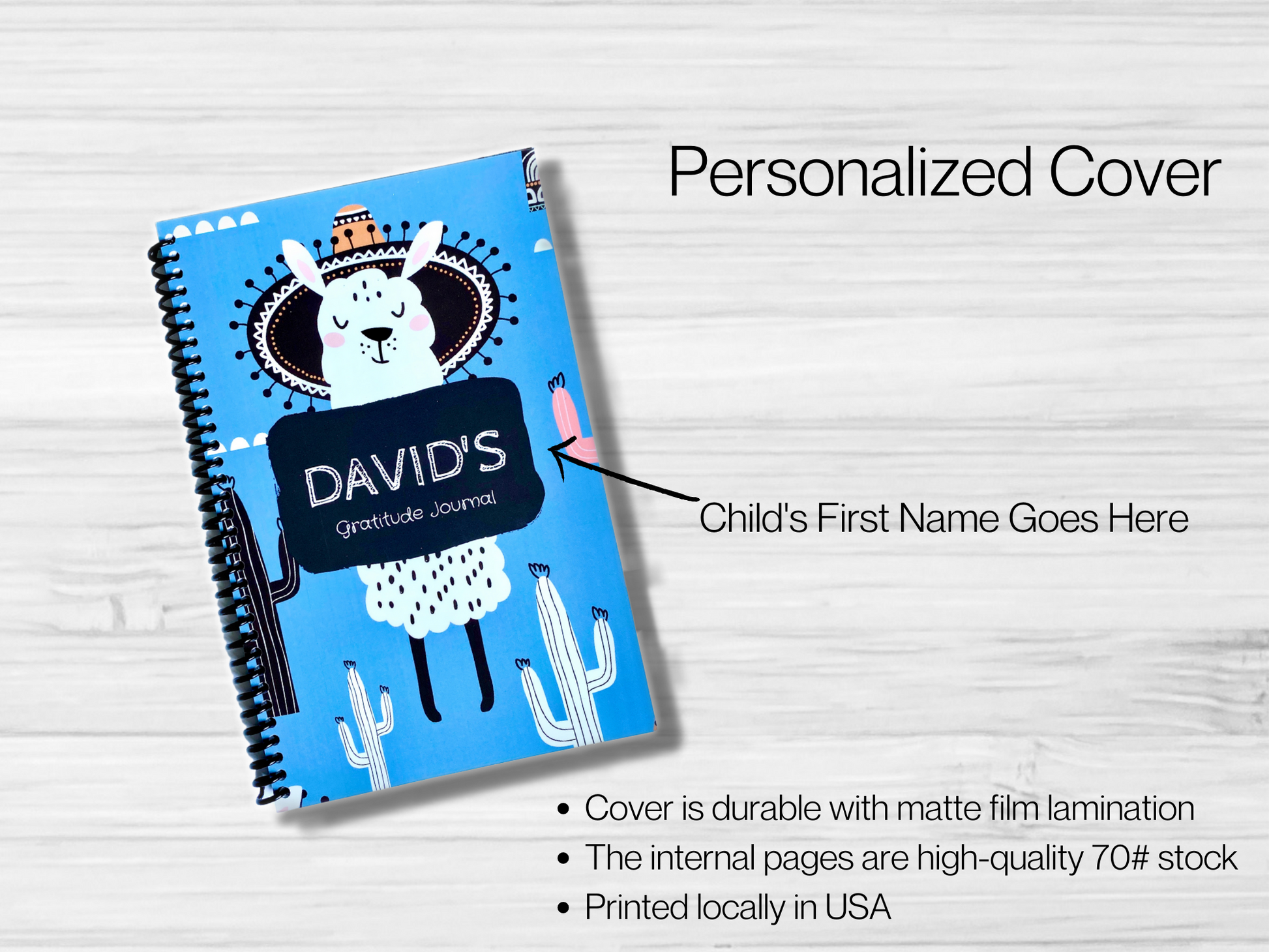 Personalized Kids Daily Gratitude Journal, Notebook For Kids, Custom Journal, Kids Gratitude Notebook, Personalized Kids Gifts, Boys Journal - Luhvee Books