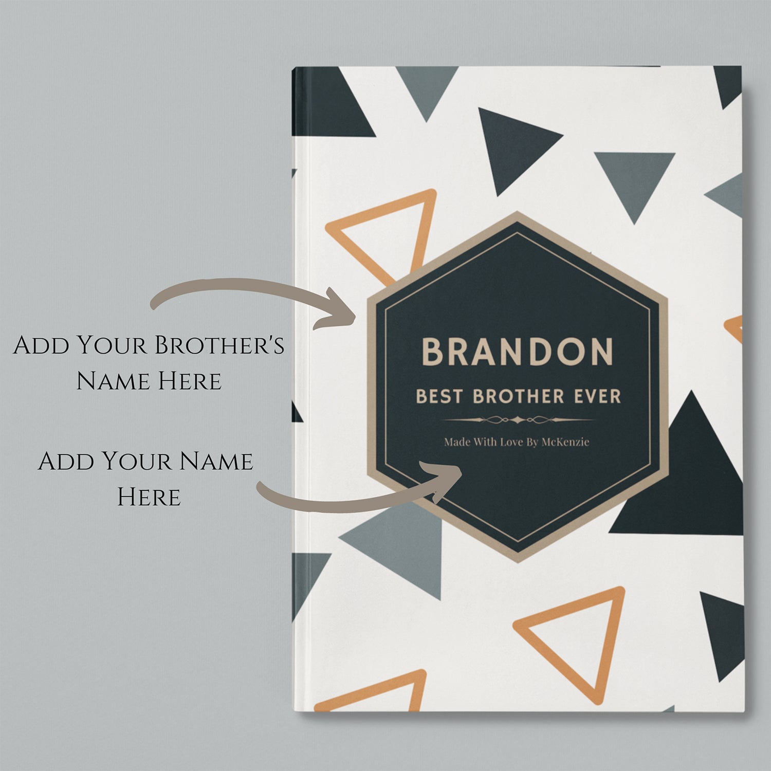 Gift For Brother, Personalized Book For Brother, Gift For Brother From Sister, Brother Birthday Gift, Custom Book - Luhvee Books