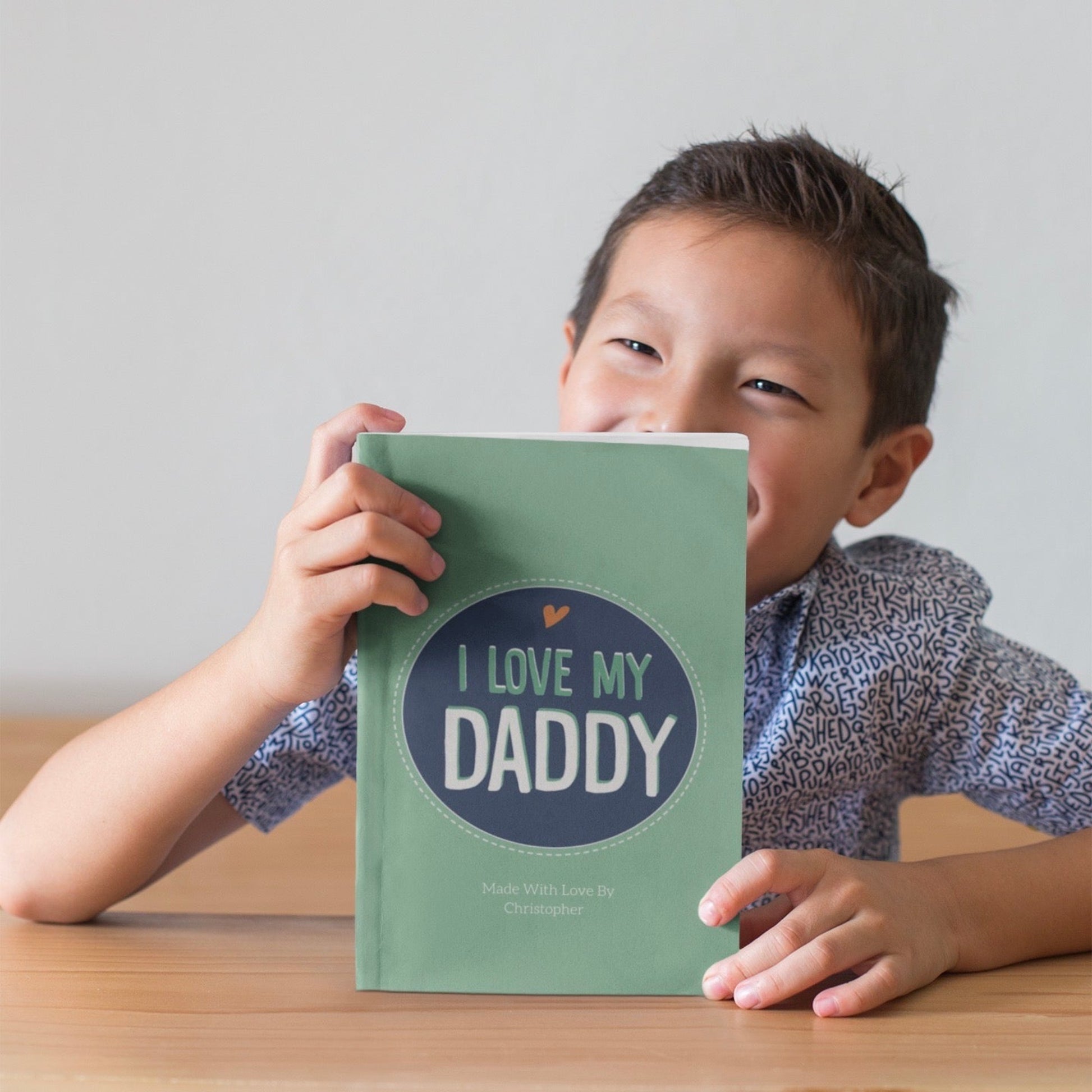 Custom book for daddy. Personalized book for dad. Gift for dad from kids. Luhvee Books.