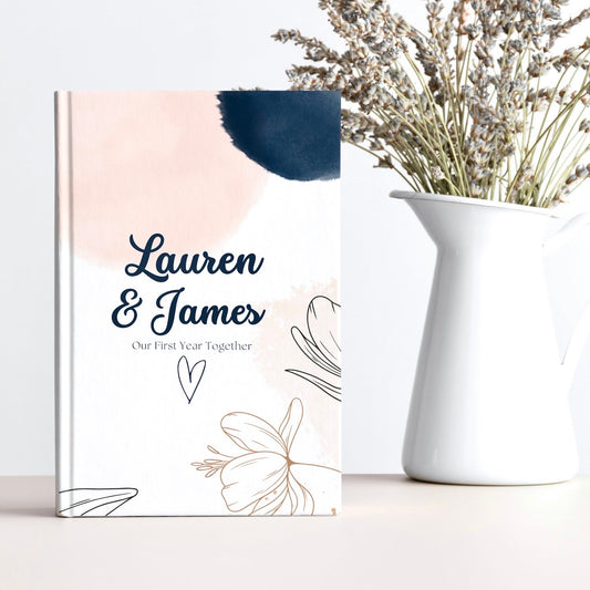 First anniversary gift. Personalized fill in the blank book by Luhvee Books.