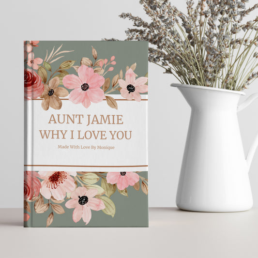 Gift for aunt who has everything. Personalized book for aunt by Luhvee Books.