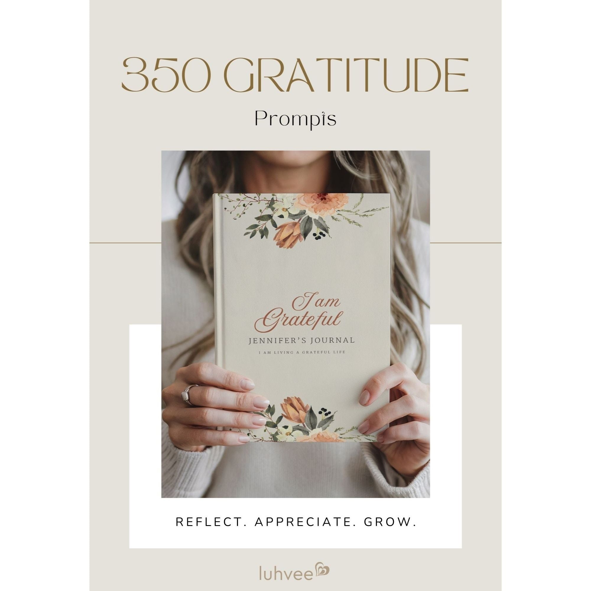 350 Gratitude Journal Prompts Guide — Digital Download – Luhvee Books
