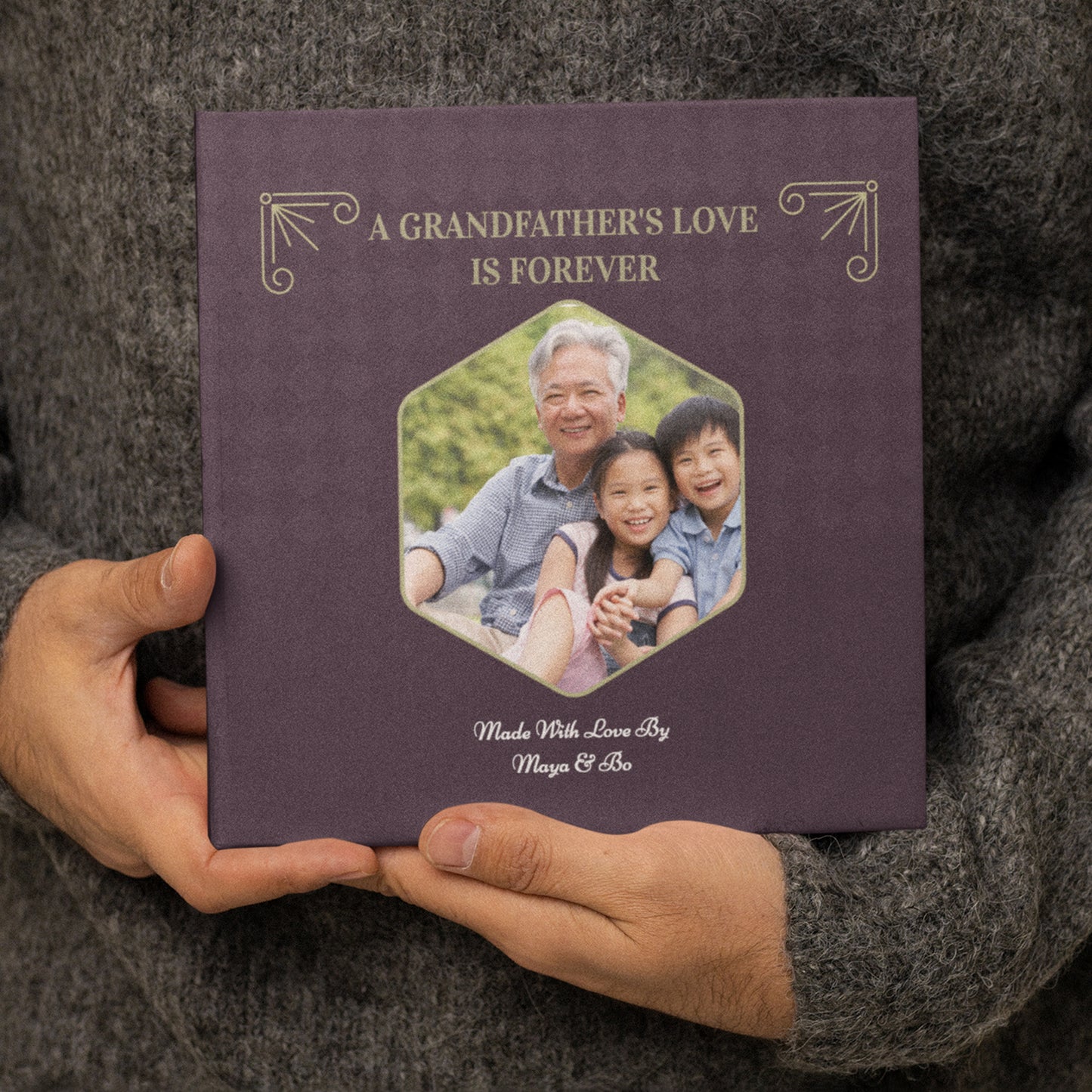 Gift for grandfather. Personalized book by Luhvee Books.