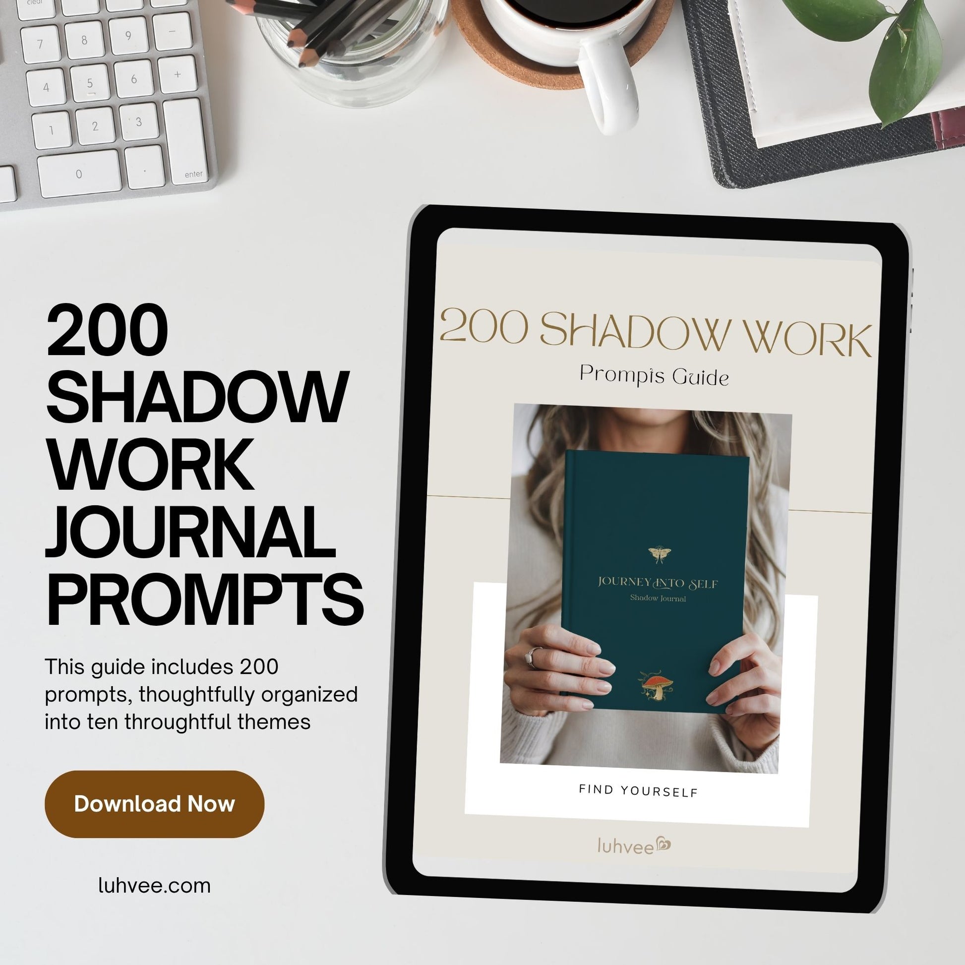 Shadow Work Guide with prompts by Luhvee Books