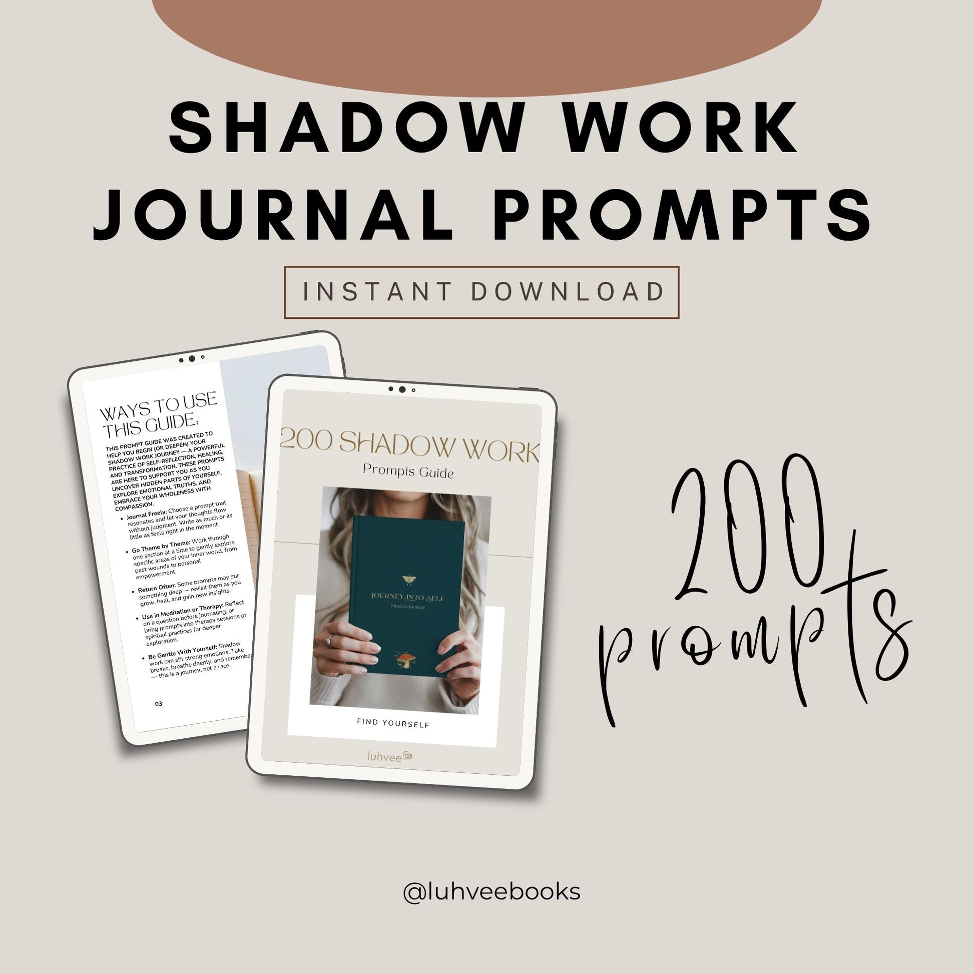 Shadow Work  Guide with 200 prompts