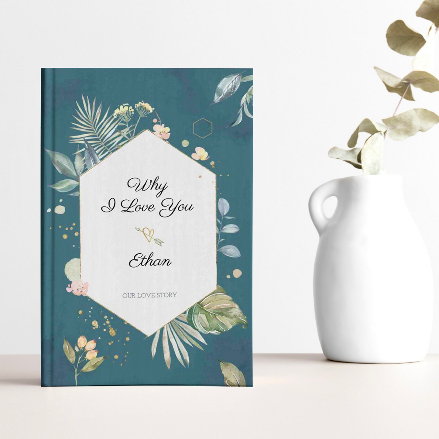 Why I love you custom book. Personalized love book. Create your own custom book.