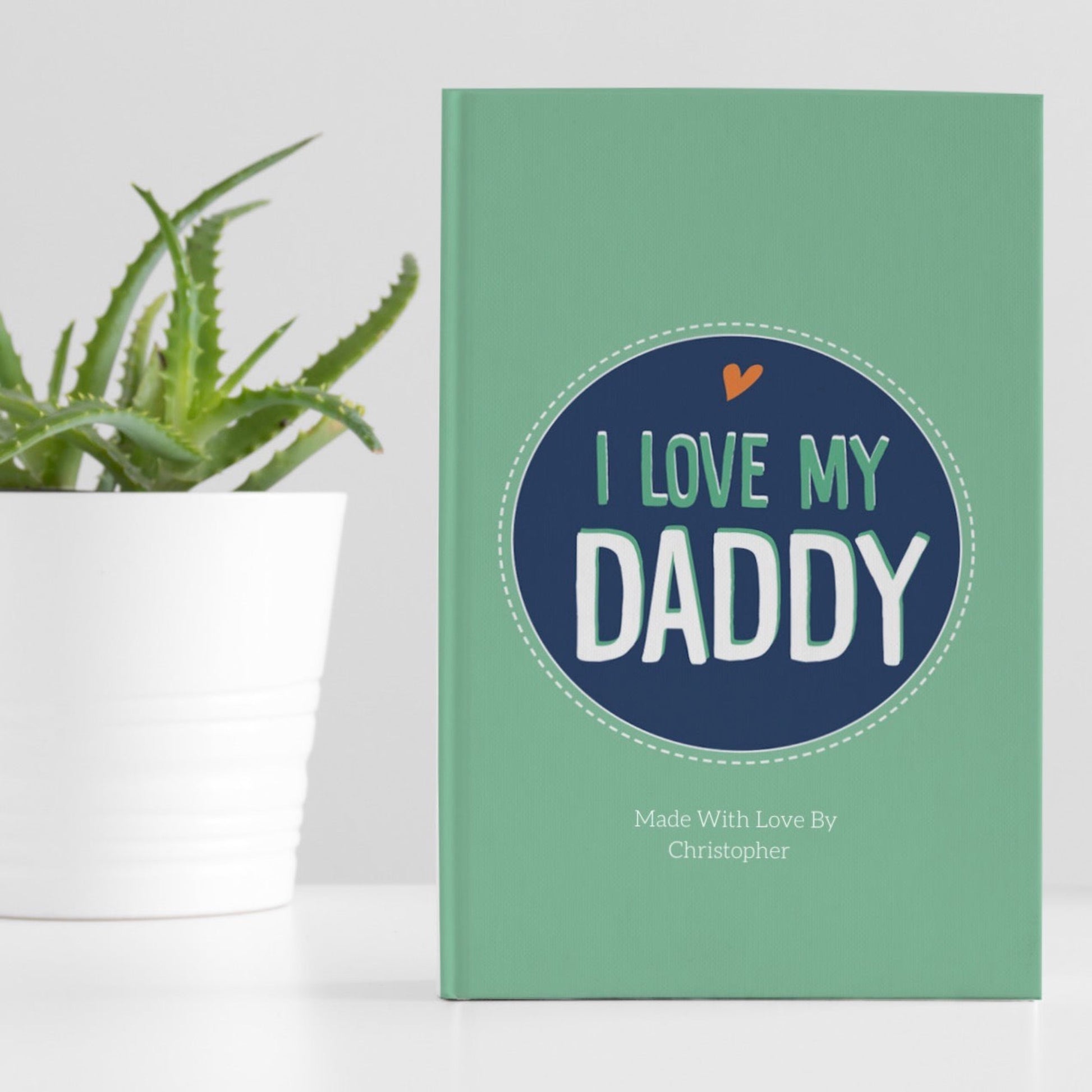 I love my daddy personalized book. Fill in the blank book. Luhvee Books.
