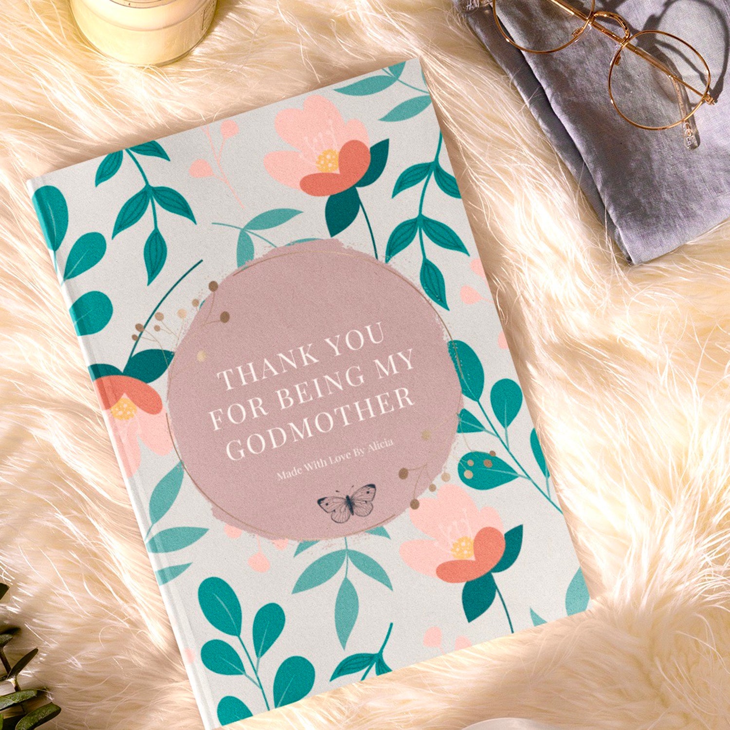 Personalized Gift For Godmother, Personalized Book For Godmother, Thank you God Mother Gift Ideas - Luhvee Books