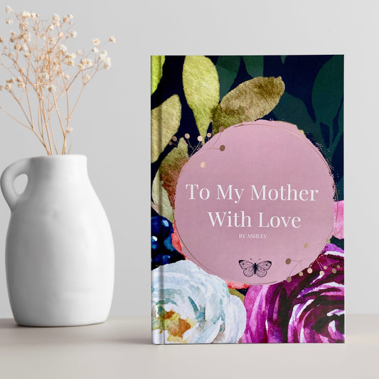 To my mother with love personalized book. Personalized gift for mom. Luhvee Books.