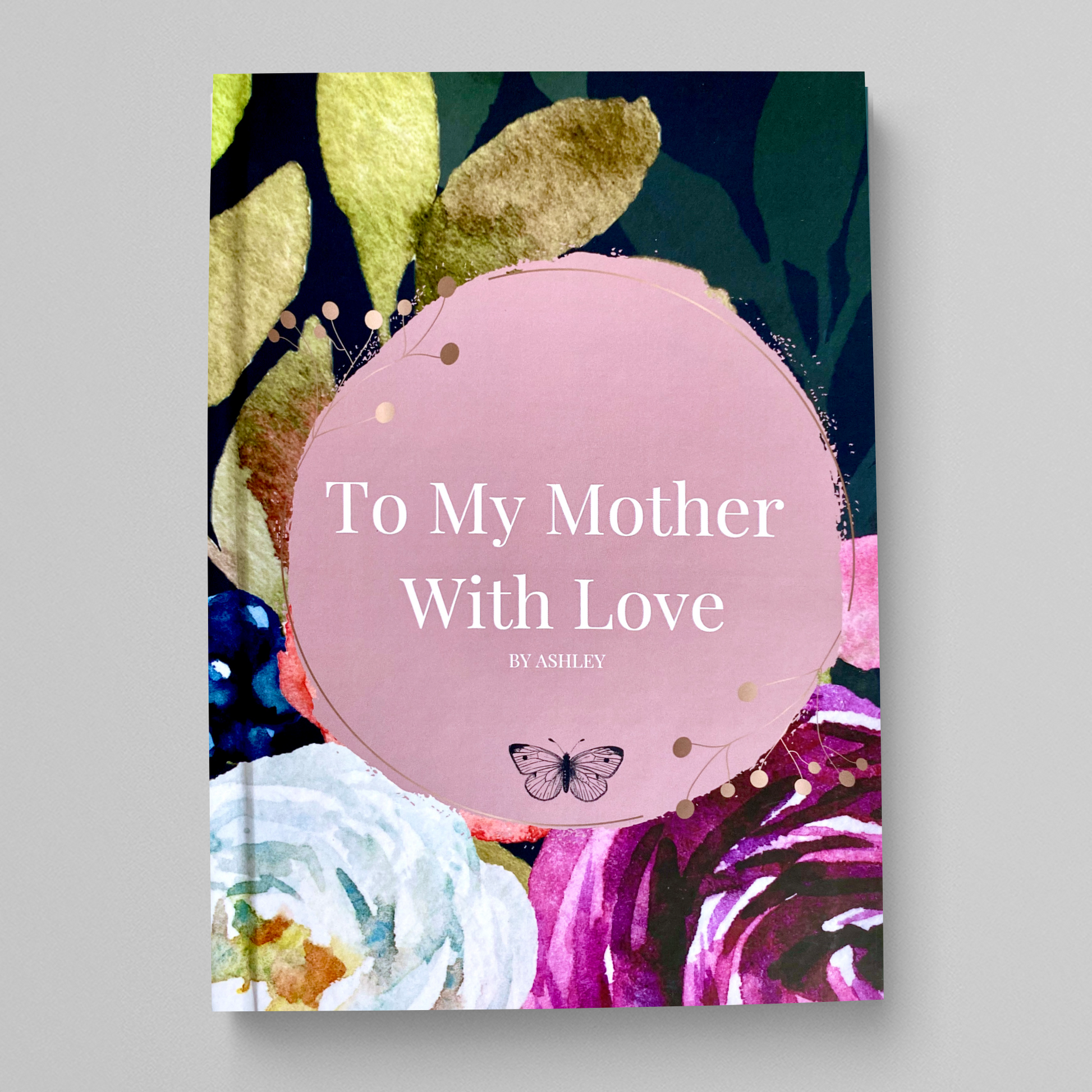 Custom memory book for mom. Fill in the blank book. Personalized gift for mom. Luhvee Books.