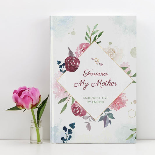 Personalized gift for mother. Memory book for mom. Forever My Mother. Luhvee Books.