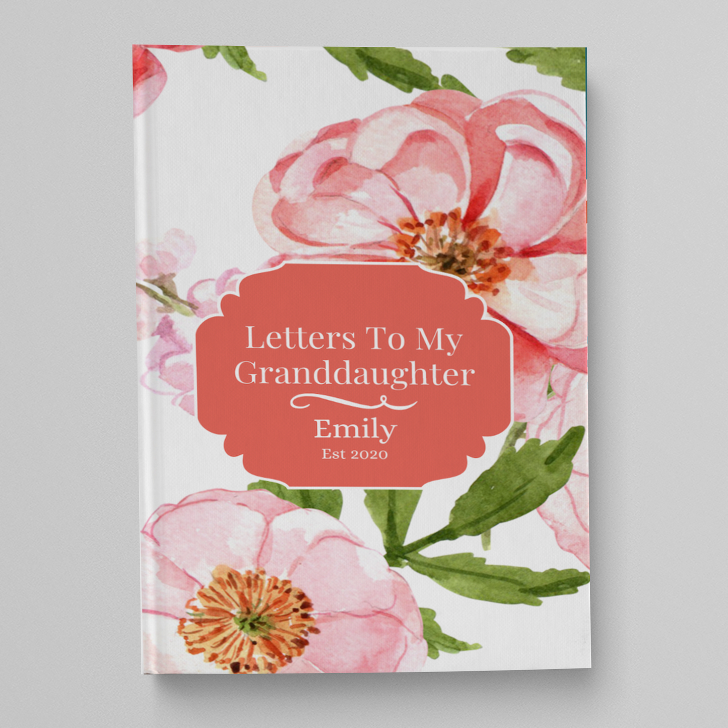 Letters To My Granddaughter Journal, Personalized Gift For Grandchild, Granddaughter Gift, First Time Grandma, Grandparent To Be Keepsake, Journal, Memory Book For Granddaughter - Luhvee Books