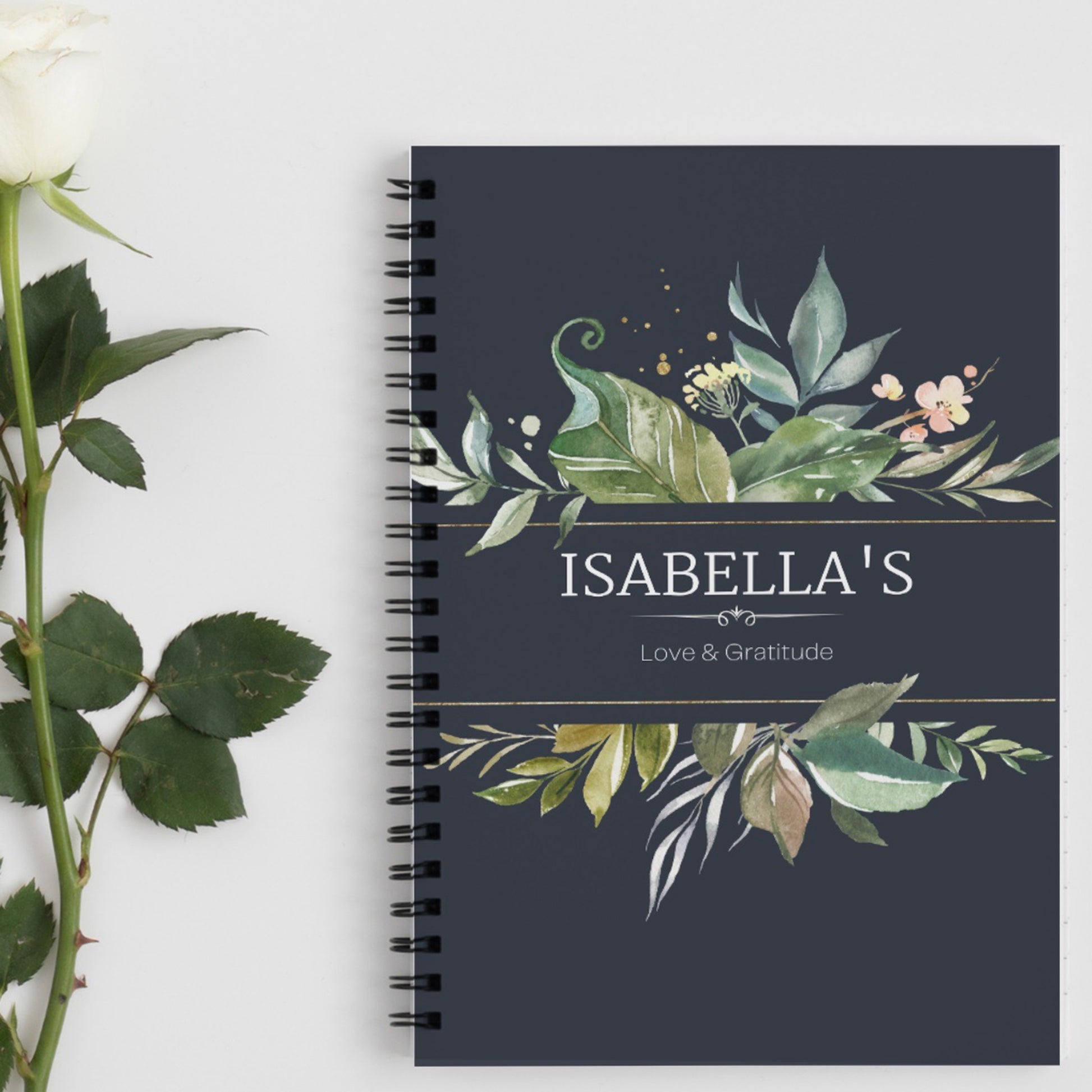 Custom Daily Gratitude Journal, Personalized Journal -Luhvee Books