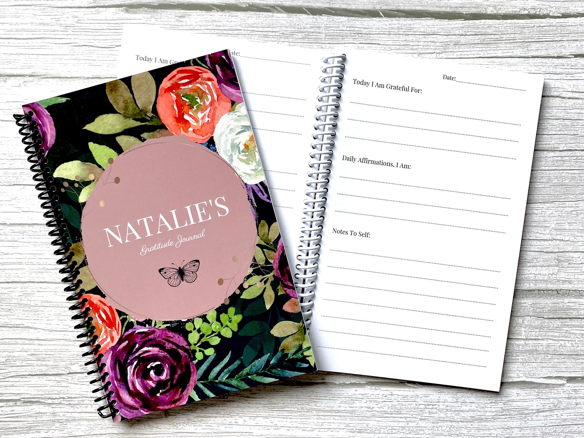 Personalized Daily Journal, Gratitude Journal - Luhvee Books